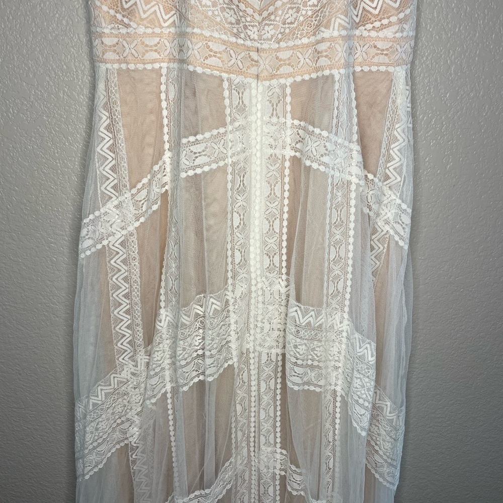 NWT Whimsy Boho Maxi Bridal Dress Size 14 - Picture 15 of 16